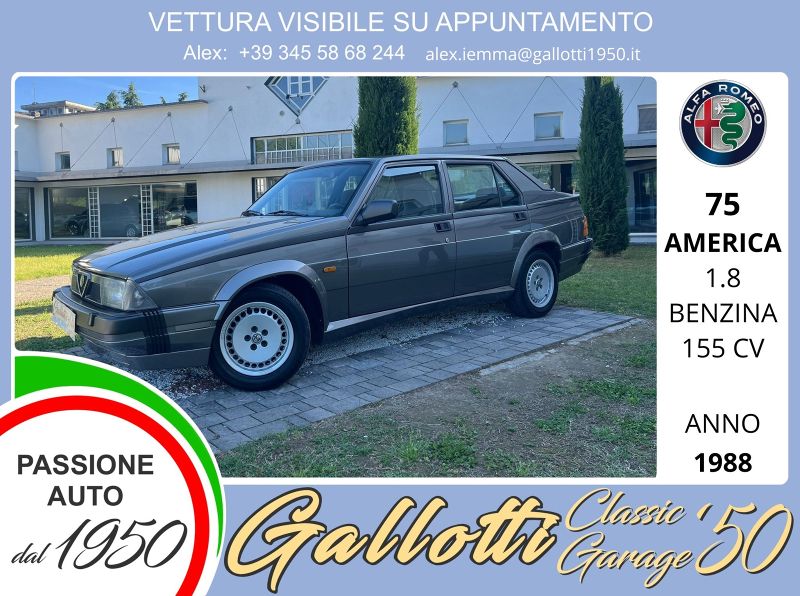 Alfa Romeo 75 06/1988 Usato a Gallarate | Gallotti Auto